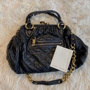 Marc Jacobs Stan chain quilted bag black